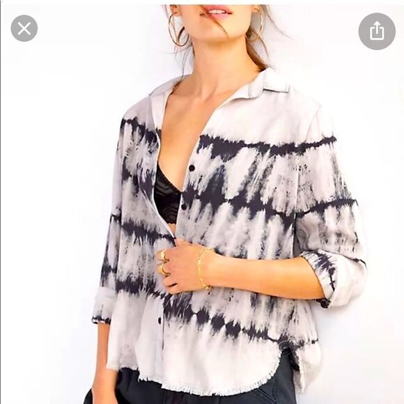 Cloth & Stone tie dye button down  - Picture 1 of 5